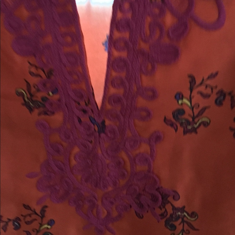 Three Quarter Sleeves Polyester Blouse - image 3